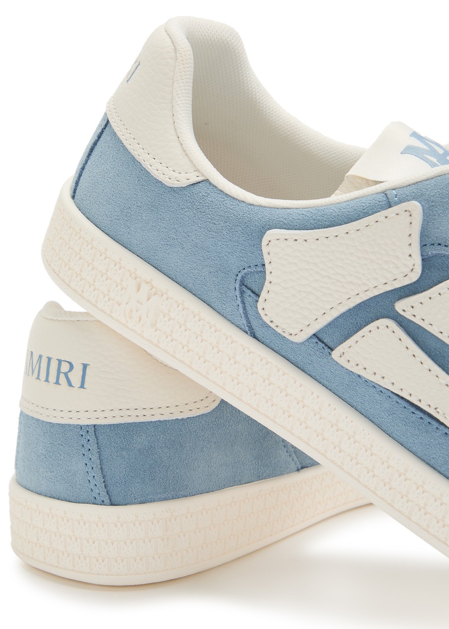 Amiri Pacific Bones Appliquéd Suede Sneakers - 4