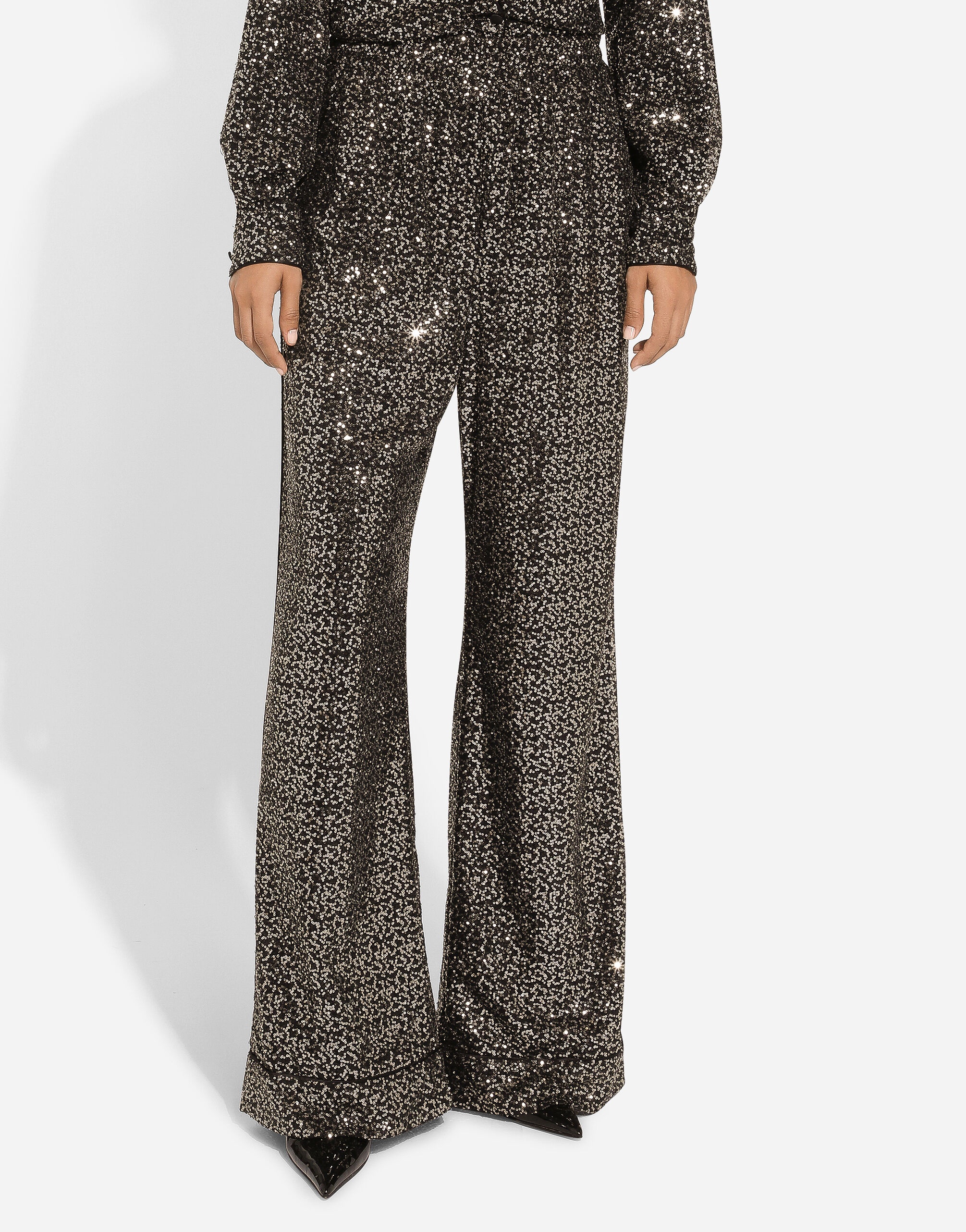 Sequined pajama pants - 4