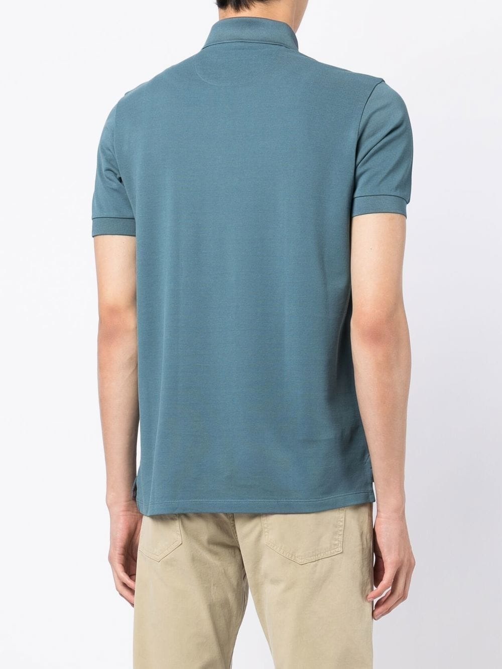 stripe-trim polo shirt - 4