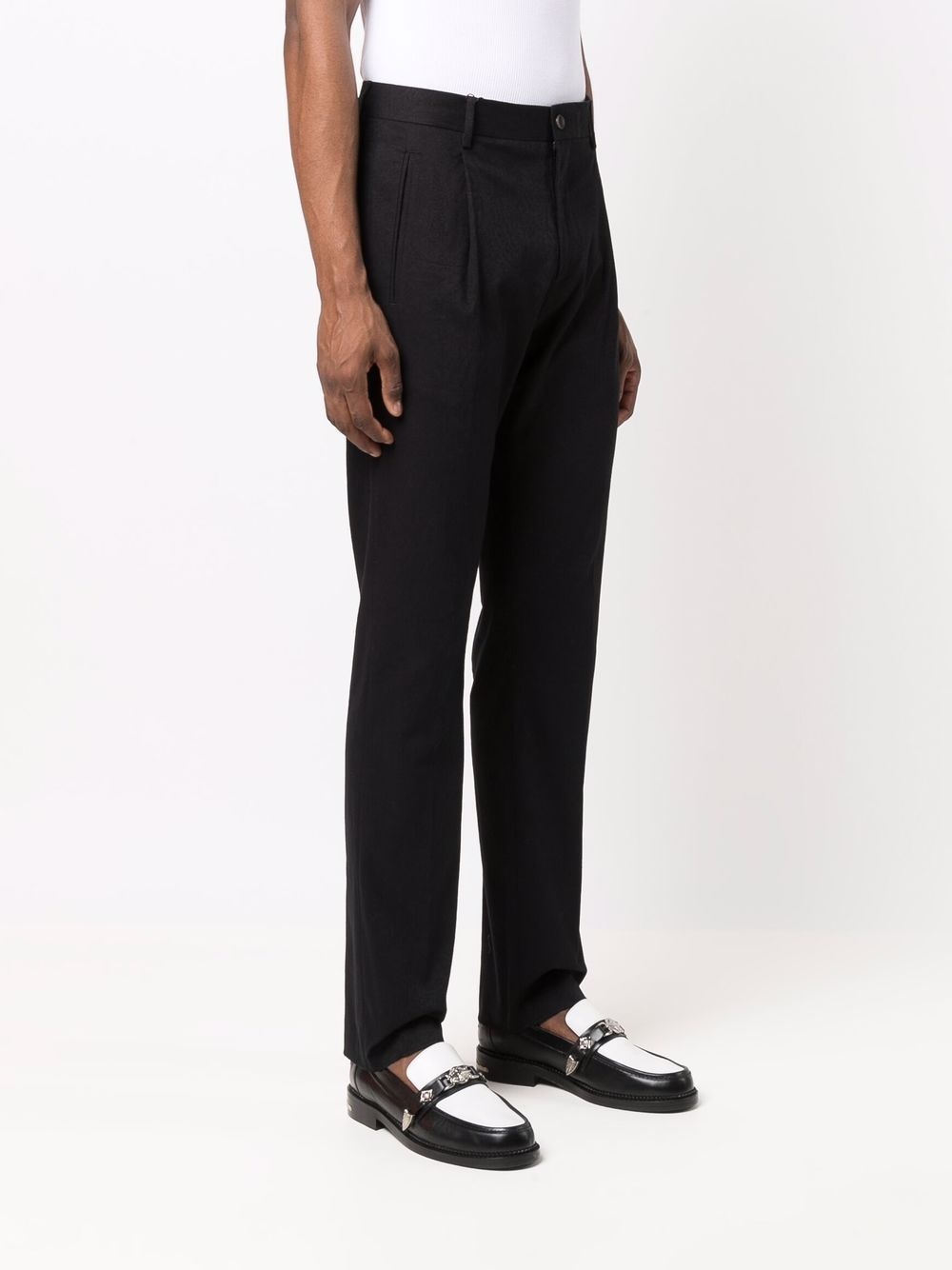 straight-leg tailored trousers - 3