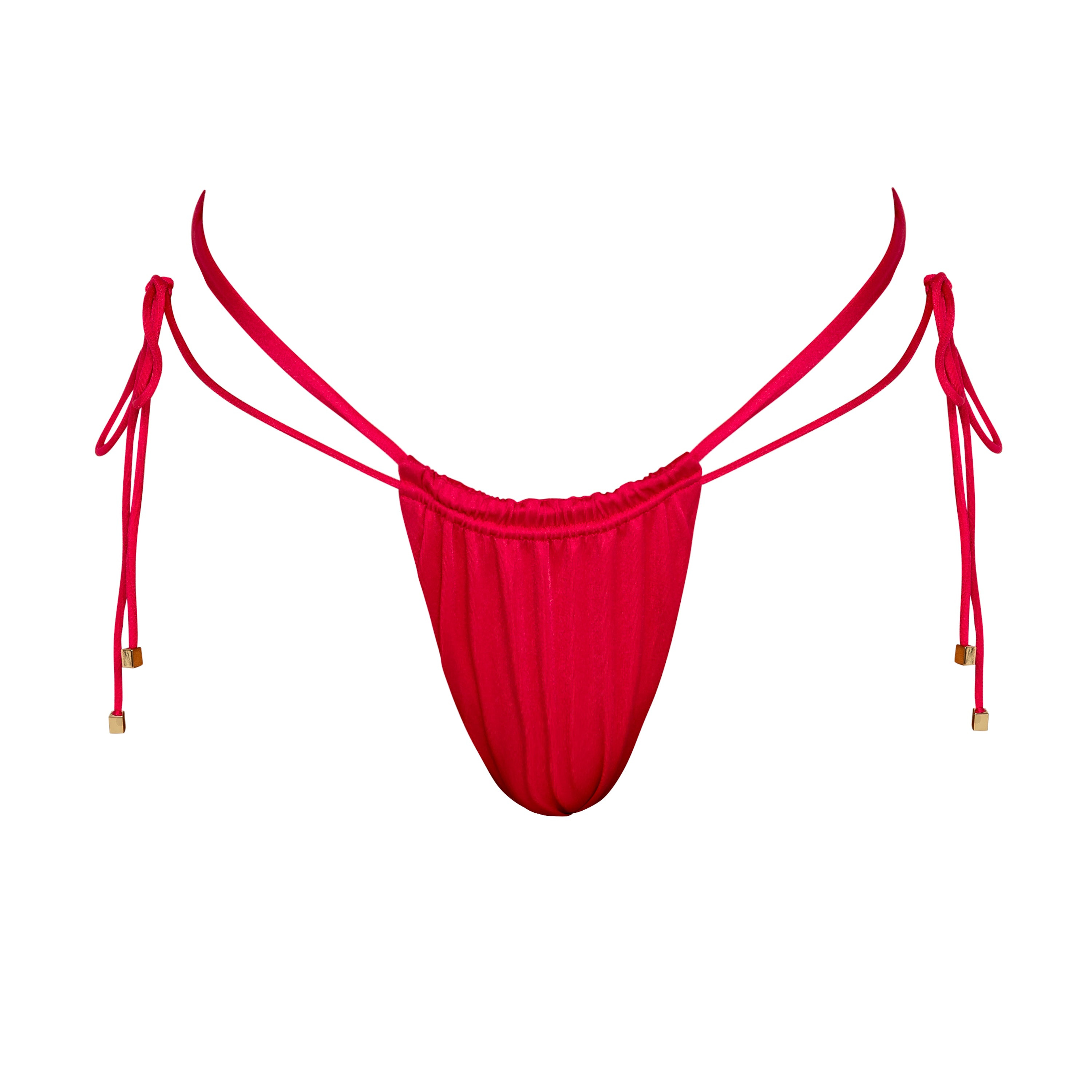FARRAH Magenta - Tie Side Bikini Bottoms - 5
