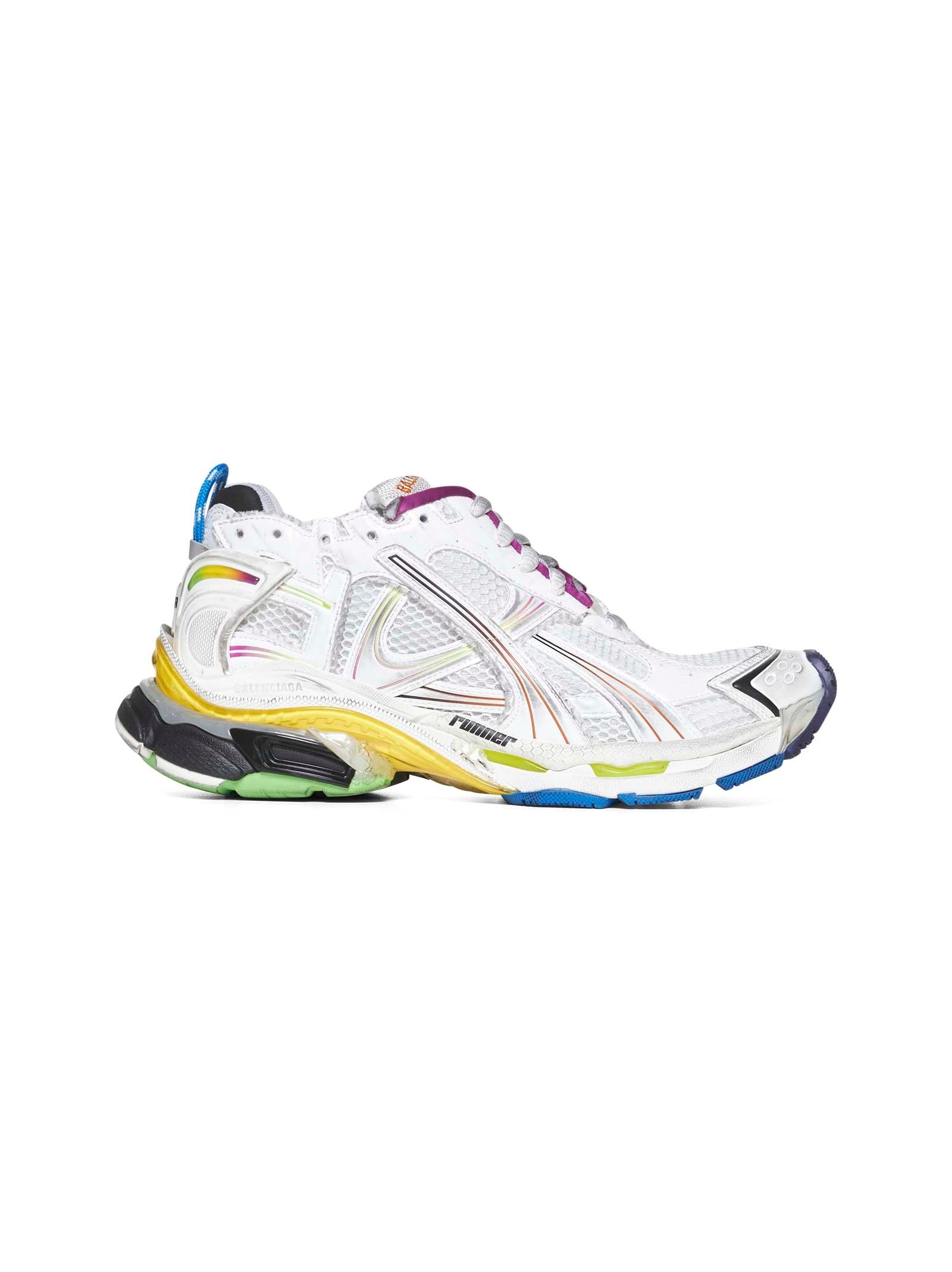 White Gradient Runner sneakers - 1
