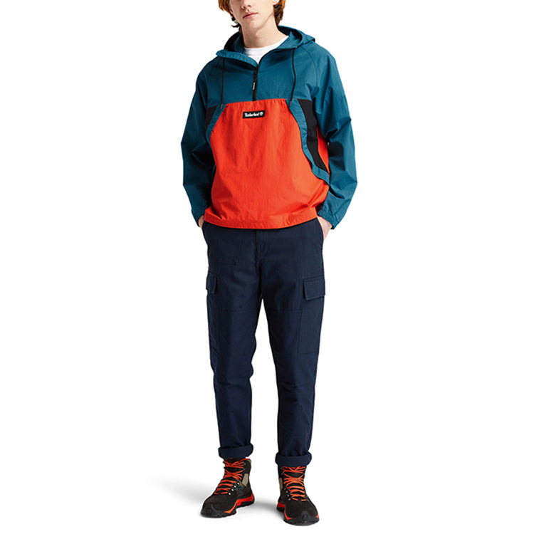 Timberland Pullover Windbreaker Jacket 'Blue Orange' A2BUU-CE0 - 3