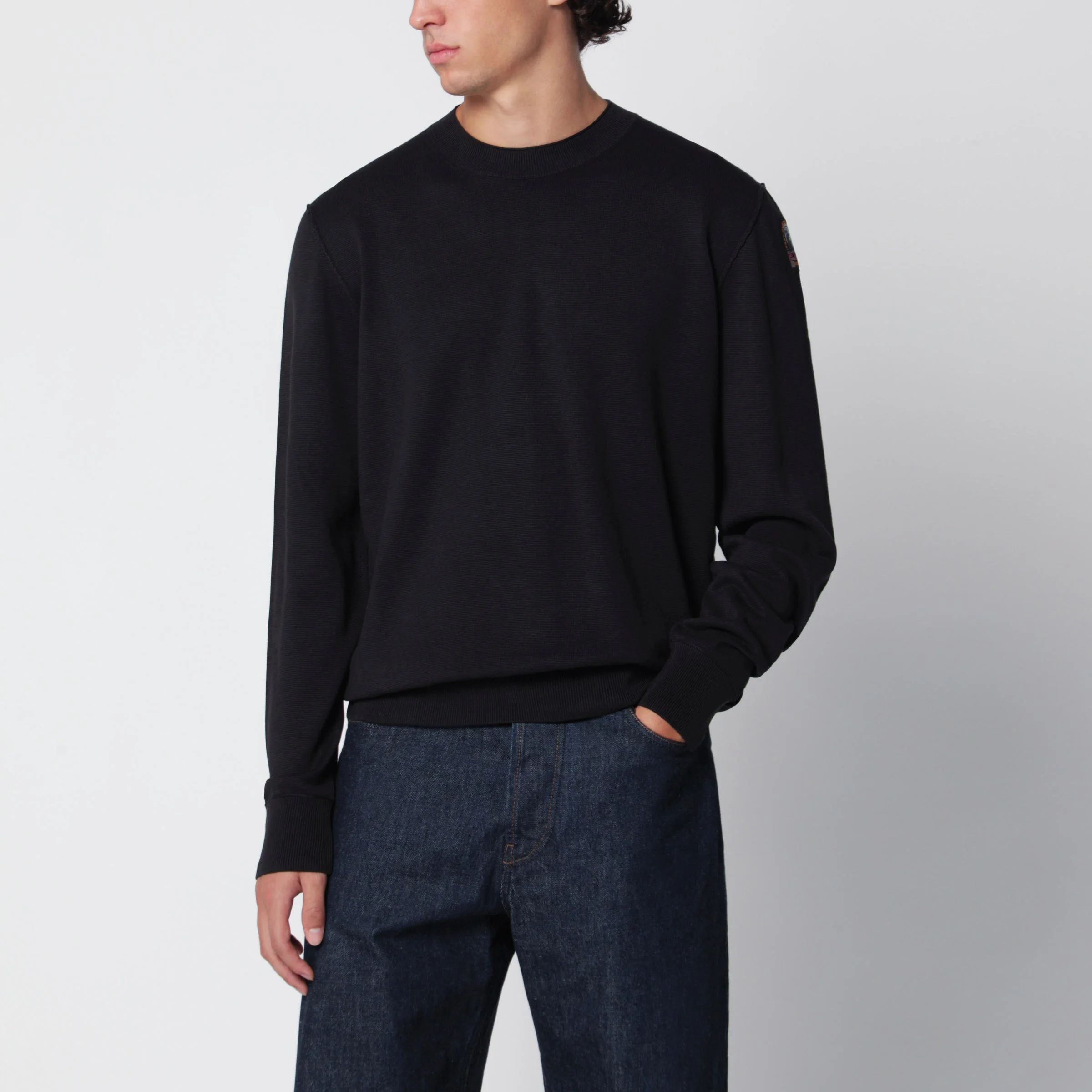 Basic Braw black cotton-blend sweater - 1