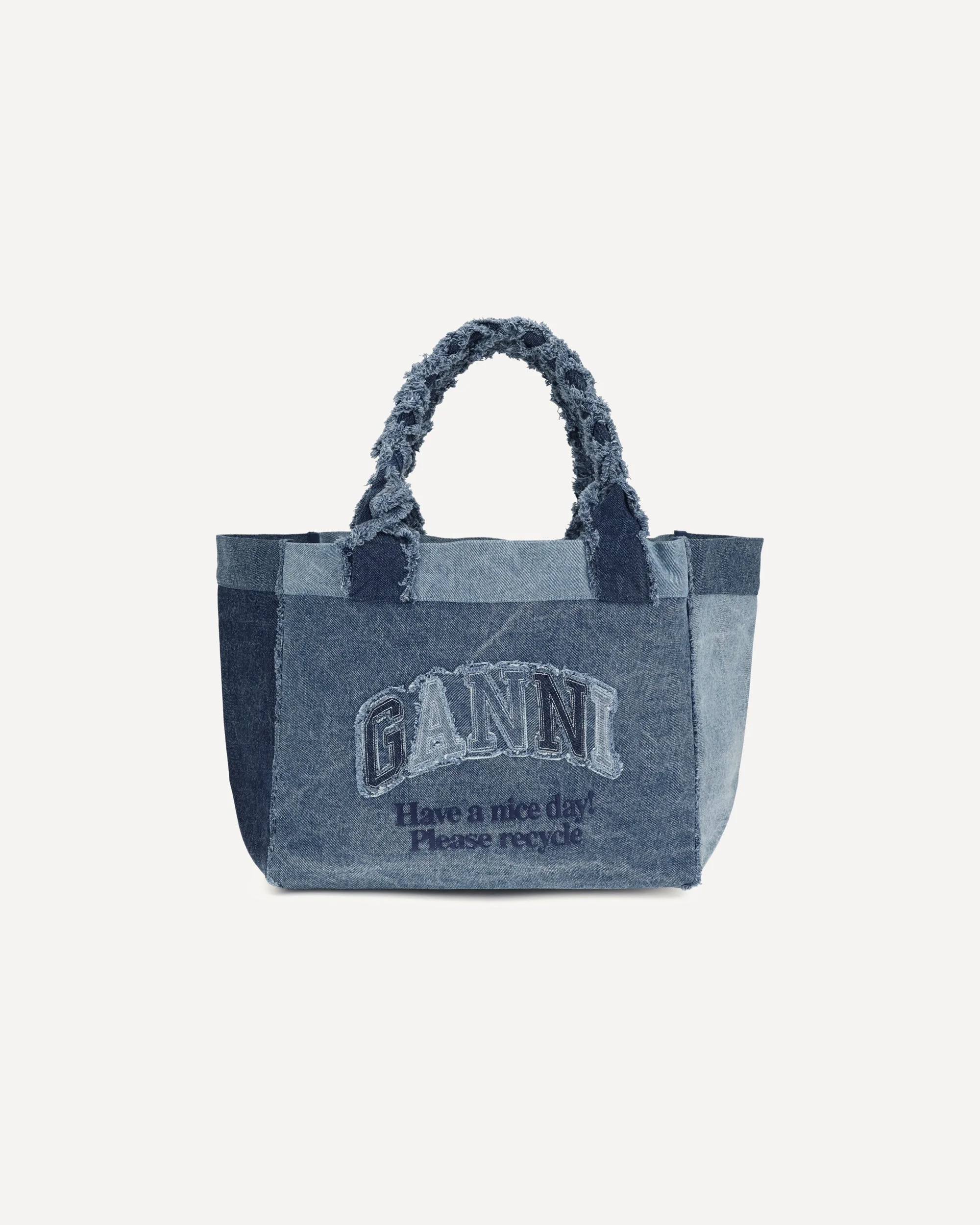 Medium trapeze denim Shopper - 1