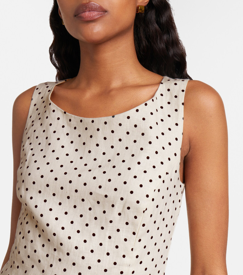 Iria polka-dot linen top 3