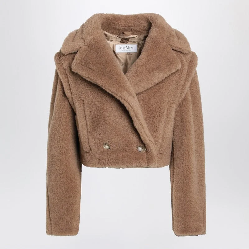 Max Mara Camel Short Teddy Coat Women - 1