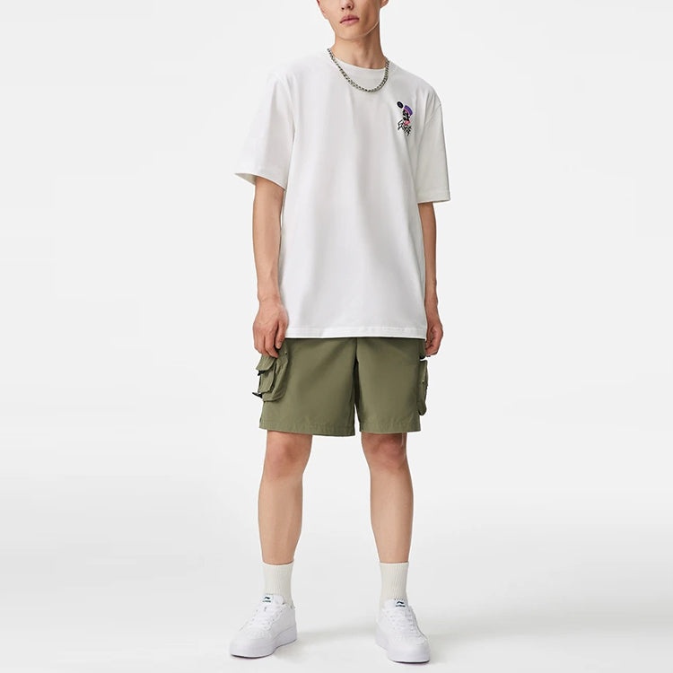 Li-Ning BadFive Trap Graphic Loose Fit T-shirt 'White' AHSS373-2 - 3