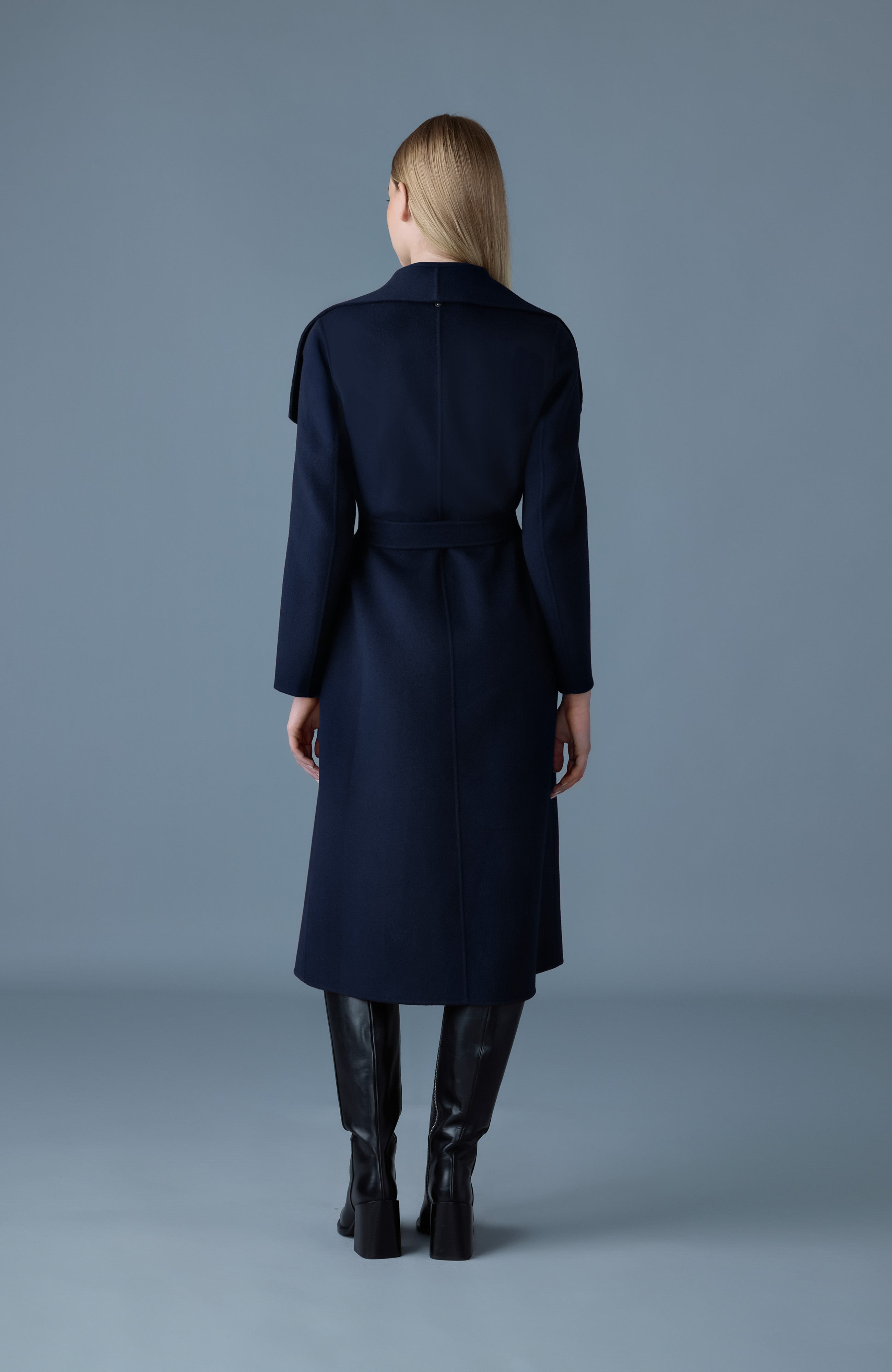 MAI-CN Double-face wool wrap coat - 4