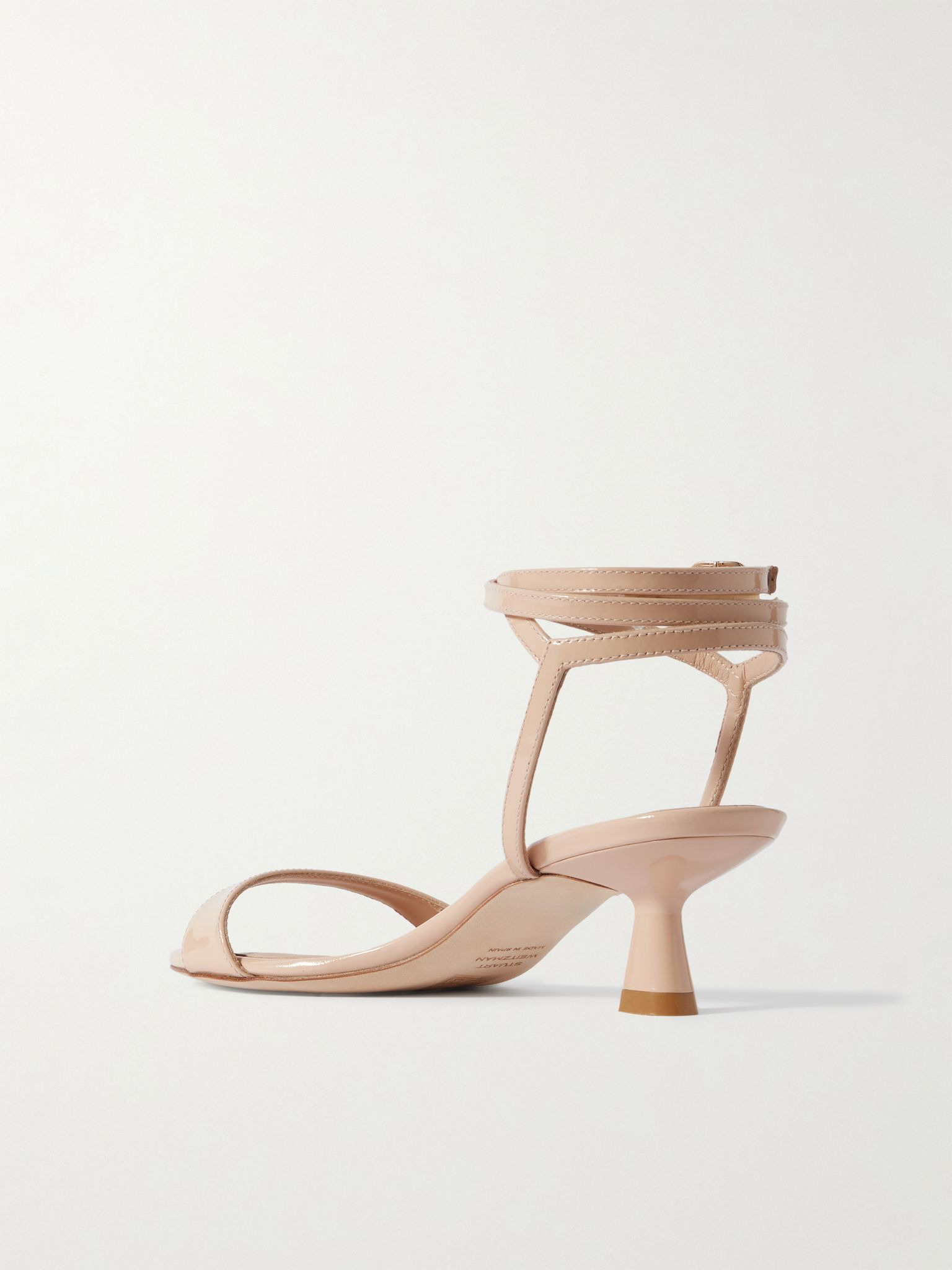 Nudist Wrap patent-leather sandals Beige - 3