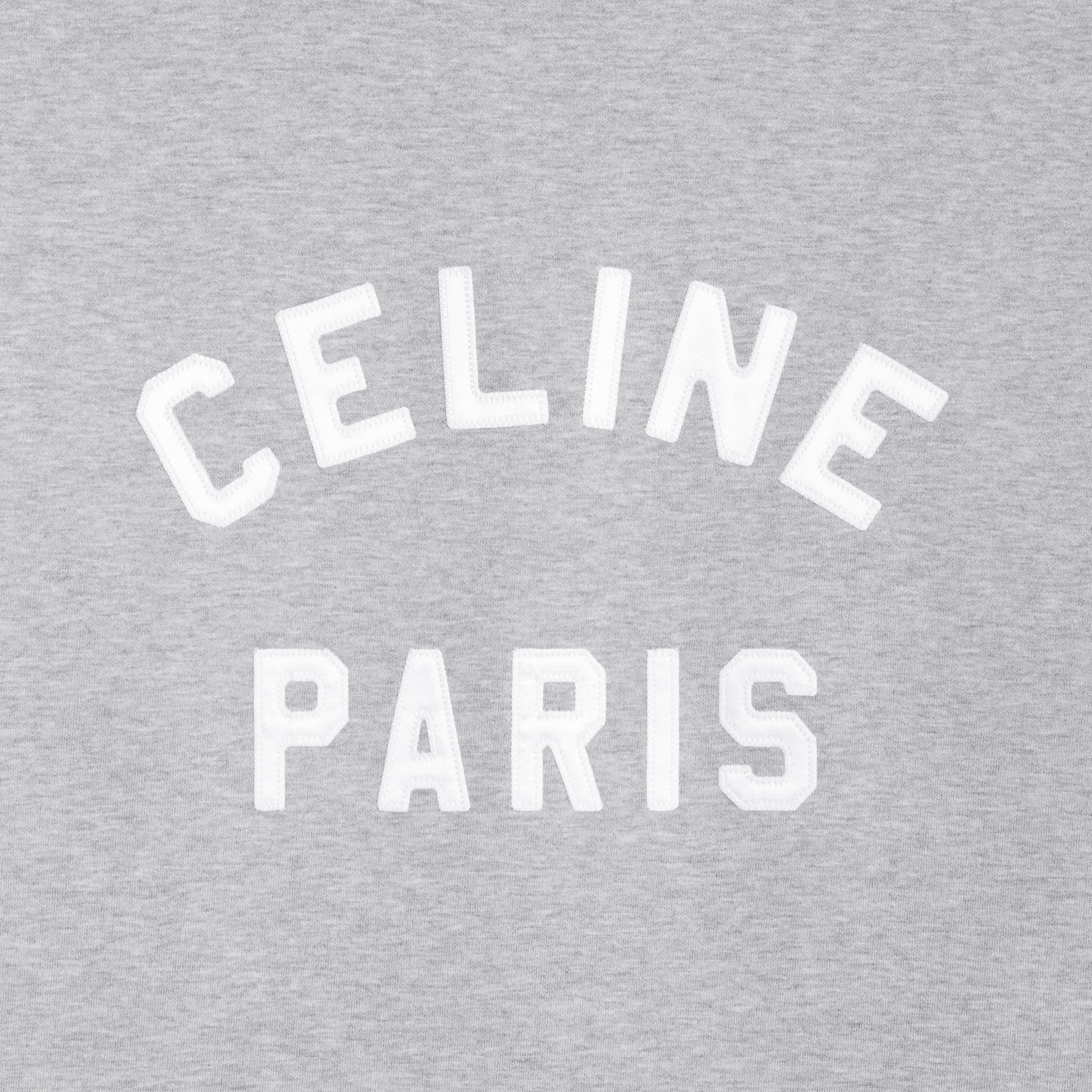 CELINE loose celine paris sweatshirt in cotton and cashmere REVERSIBLE