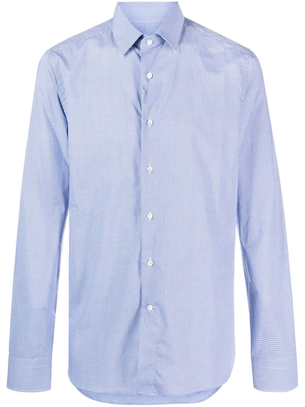 cutaway-collar cotton shirt - 1