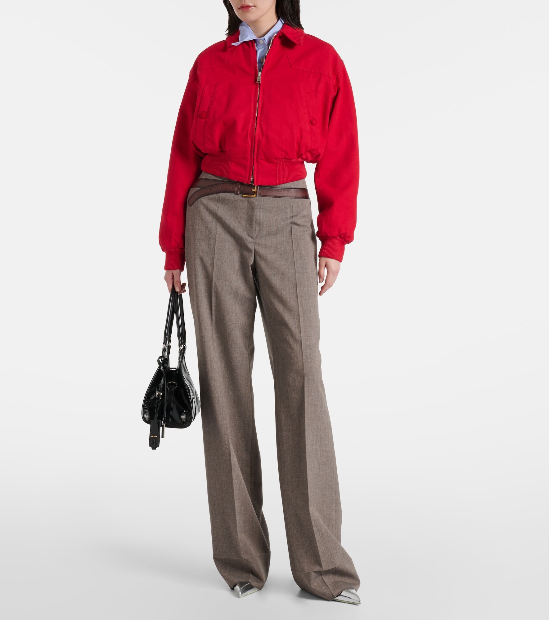 Trompe l'œil straight pants - 2