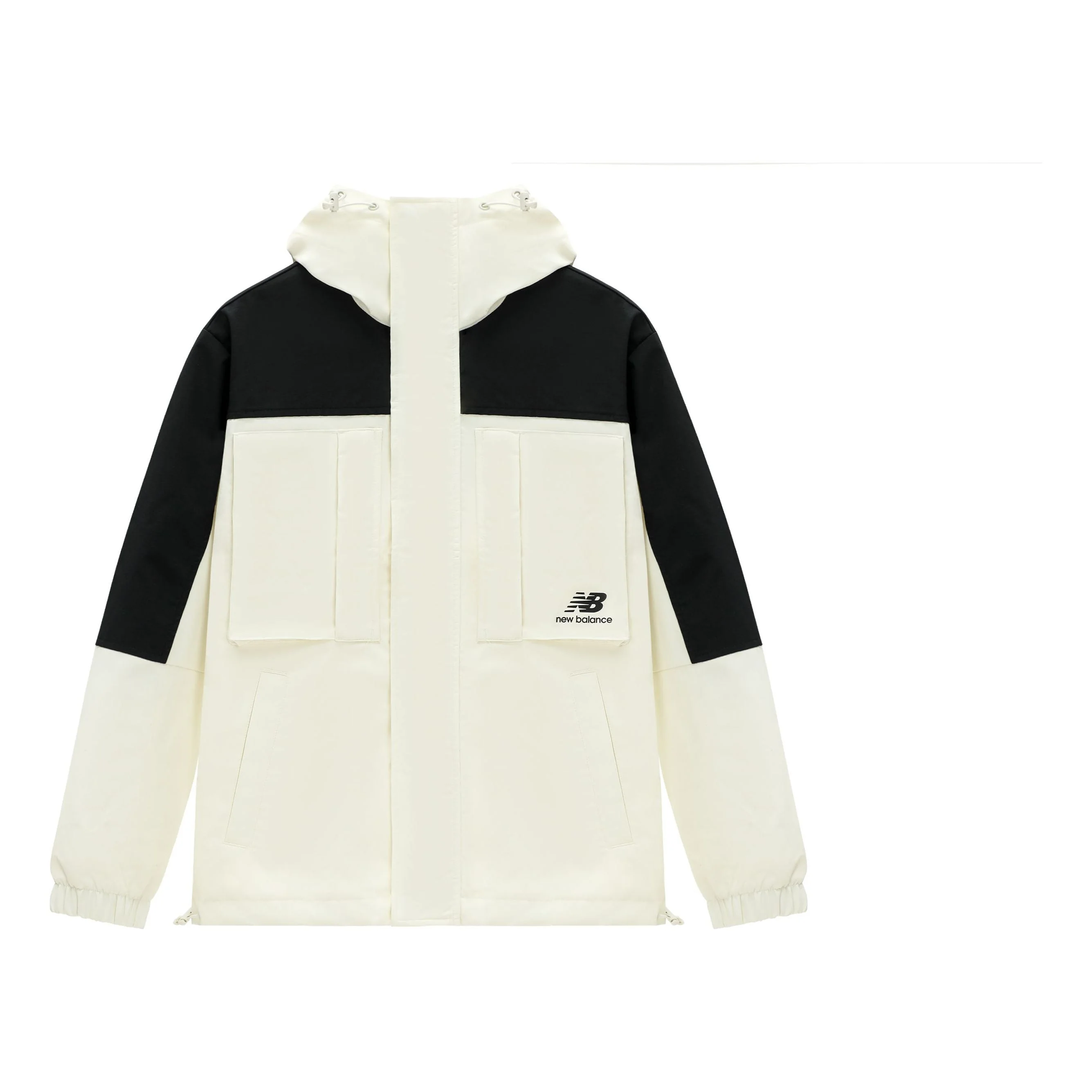 New Balance Windproof Sport Jacket 'White Black' AMJ31304-CIC - 1