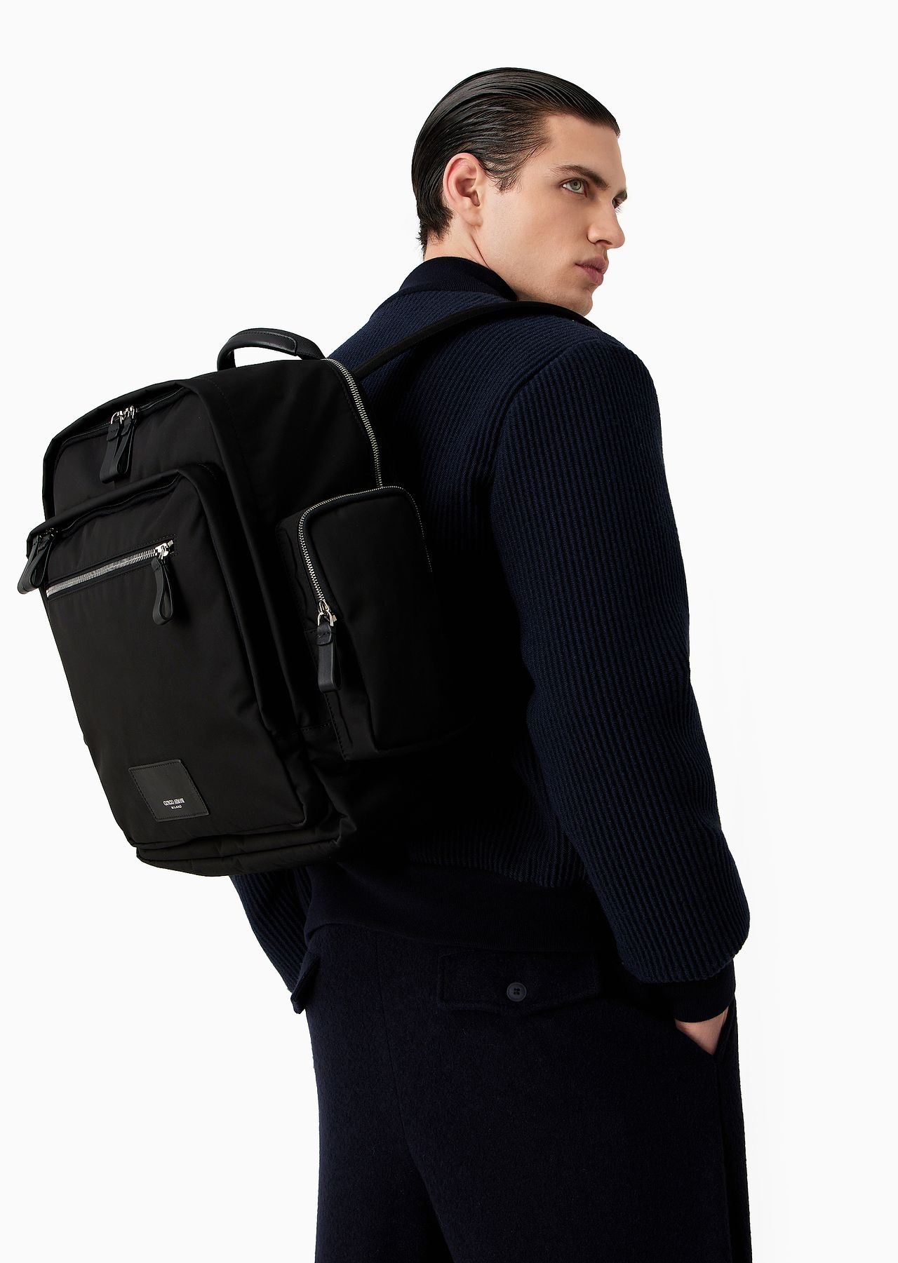 ASV nylon multi-functional backpack - 7