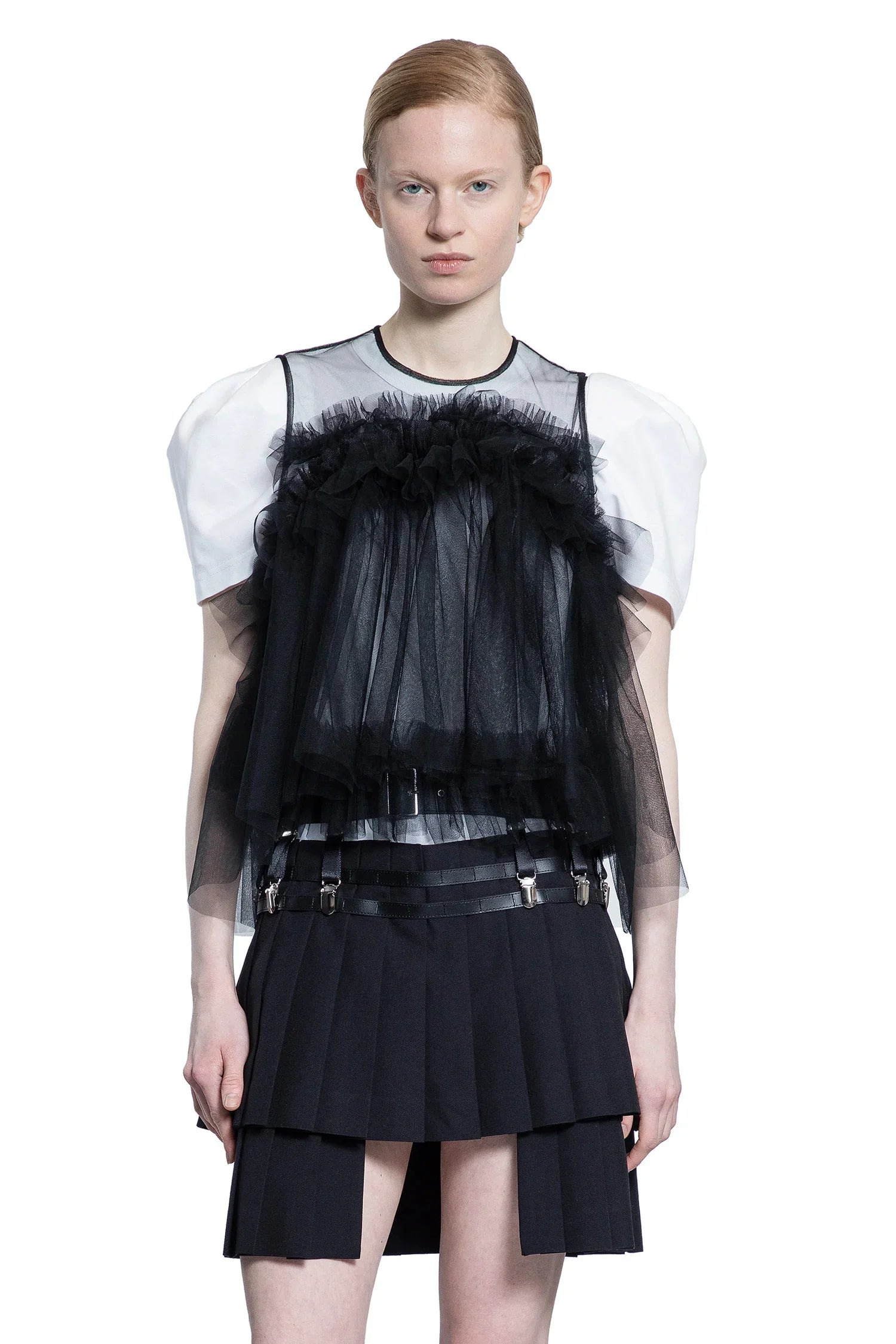 Ruffled-Tulle-Crop-Top - 5