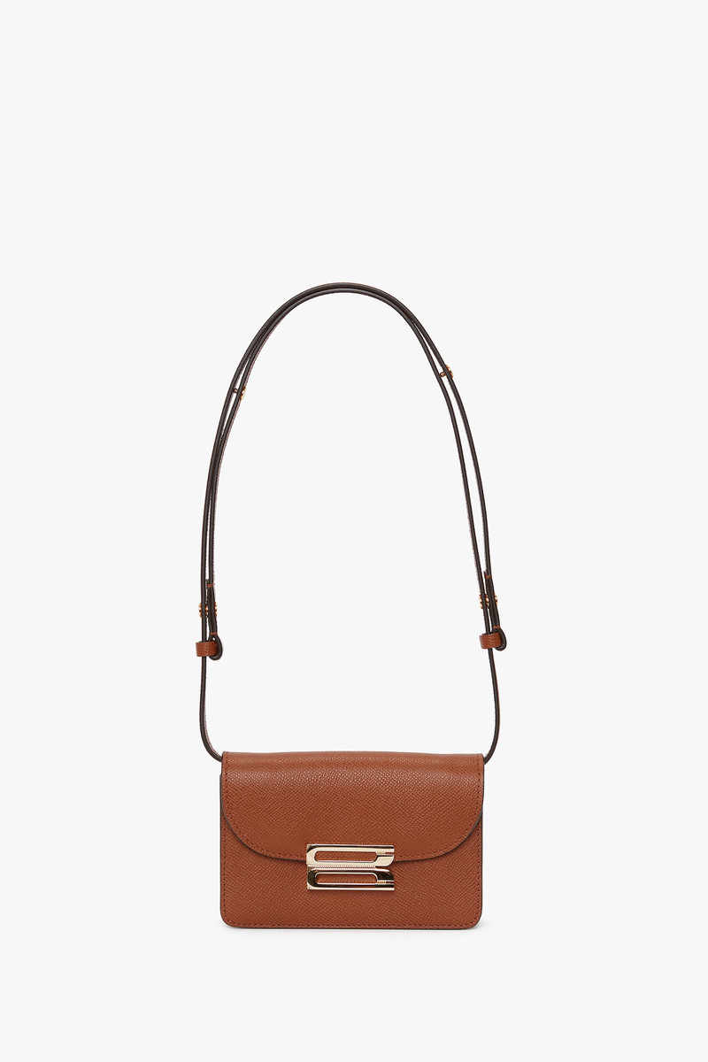 Exclusive Nano Dorian Bag In Tan Grained Leather 1