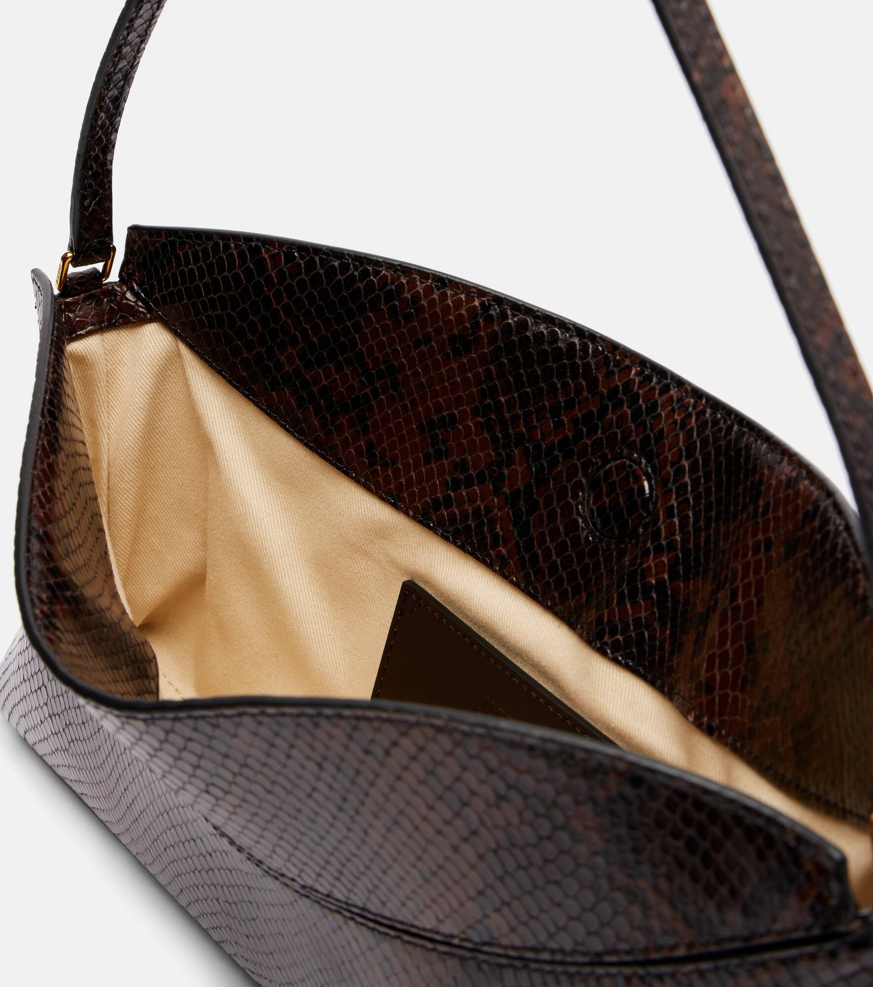Calisso Small snake-effect shoulder bag - 3