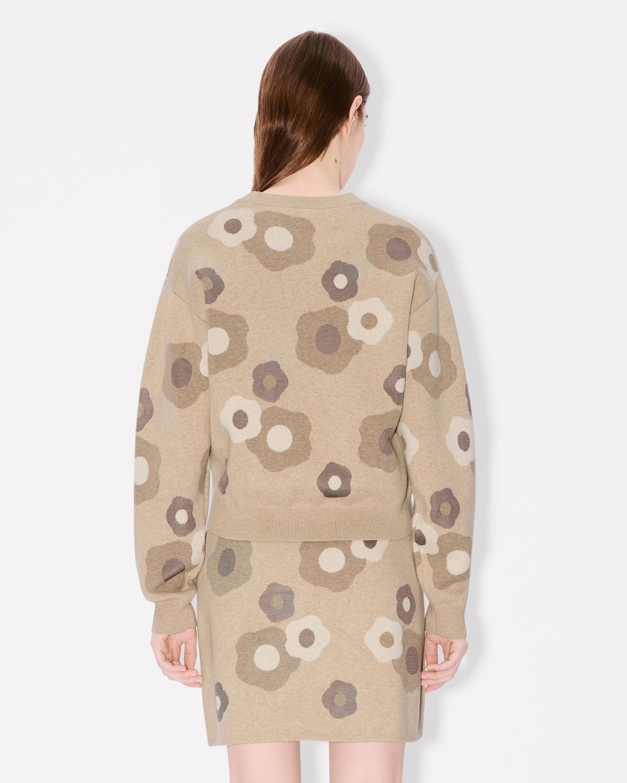 'Hana Dots' embroidered jumper in mixed cotton wool - 4