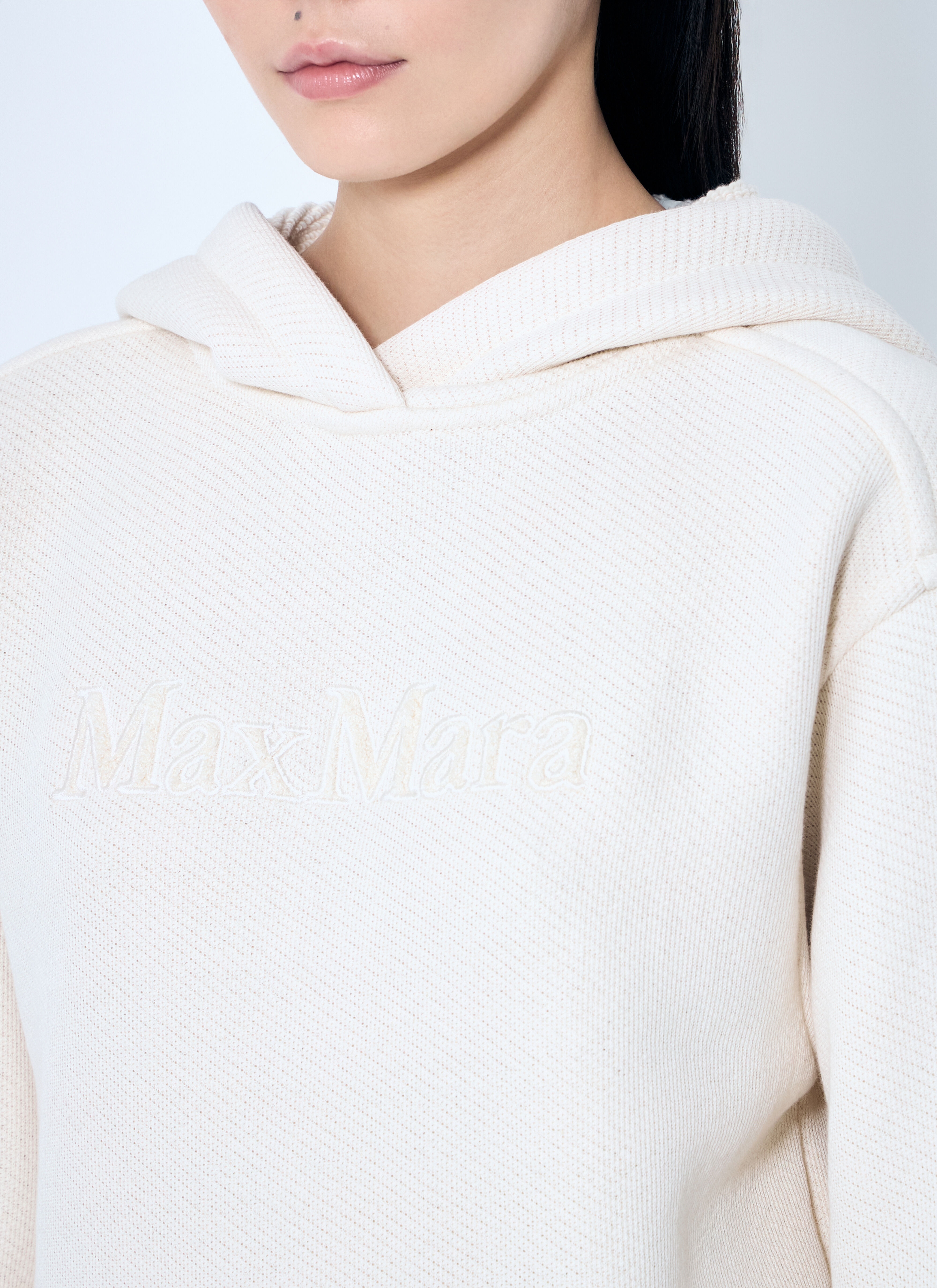 Logo Embroidery Hooded Sweatshirt - 5