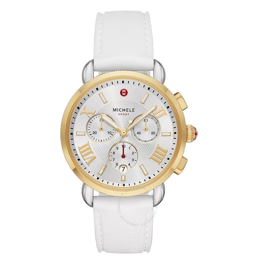 Michele - Michele Sport Sail Chronograph Quartz Silver Dial Ladies Watch MWW01P000017 - 1