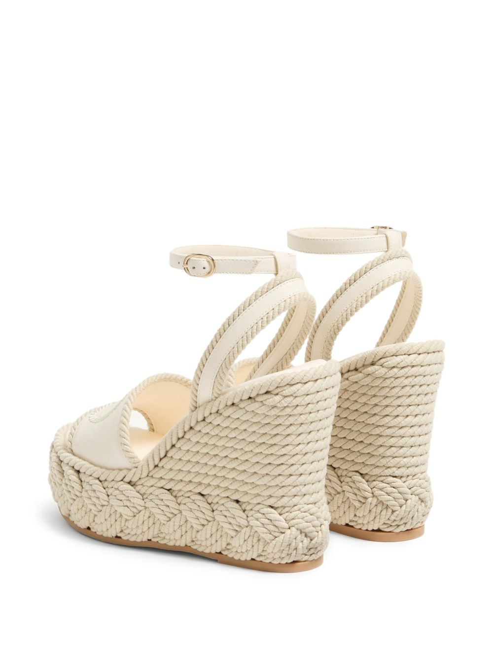 130mm VLogo Torchon wedge espadrilles - 3