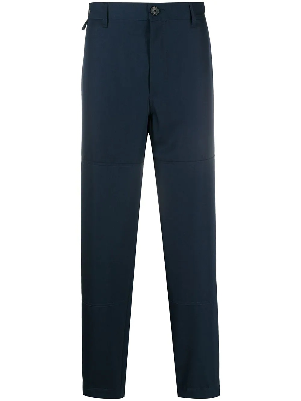 virgin wool straight-leg trousers - 1