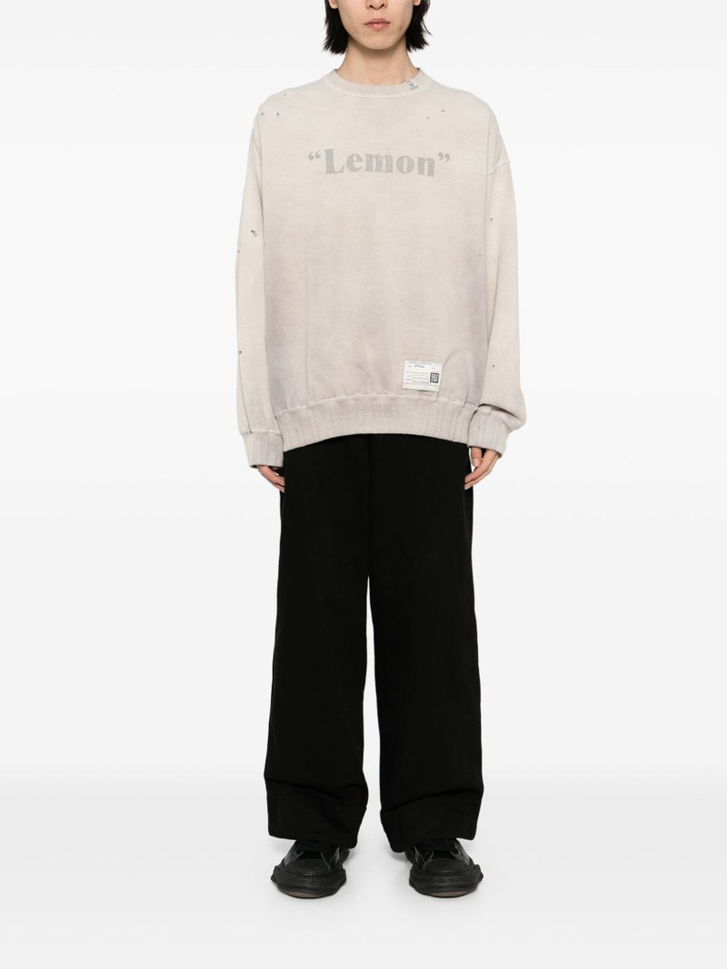 Maison MIHARAYASUHIRO x Peace And After Lemon sweatshirt outlook