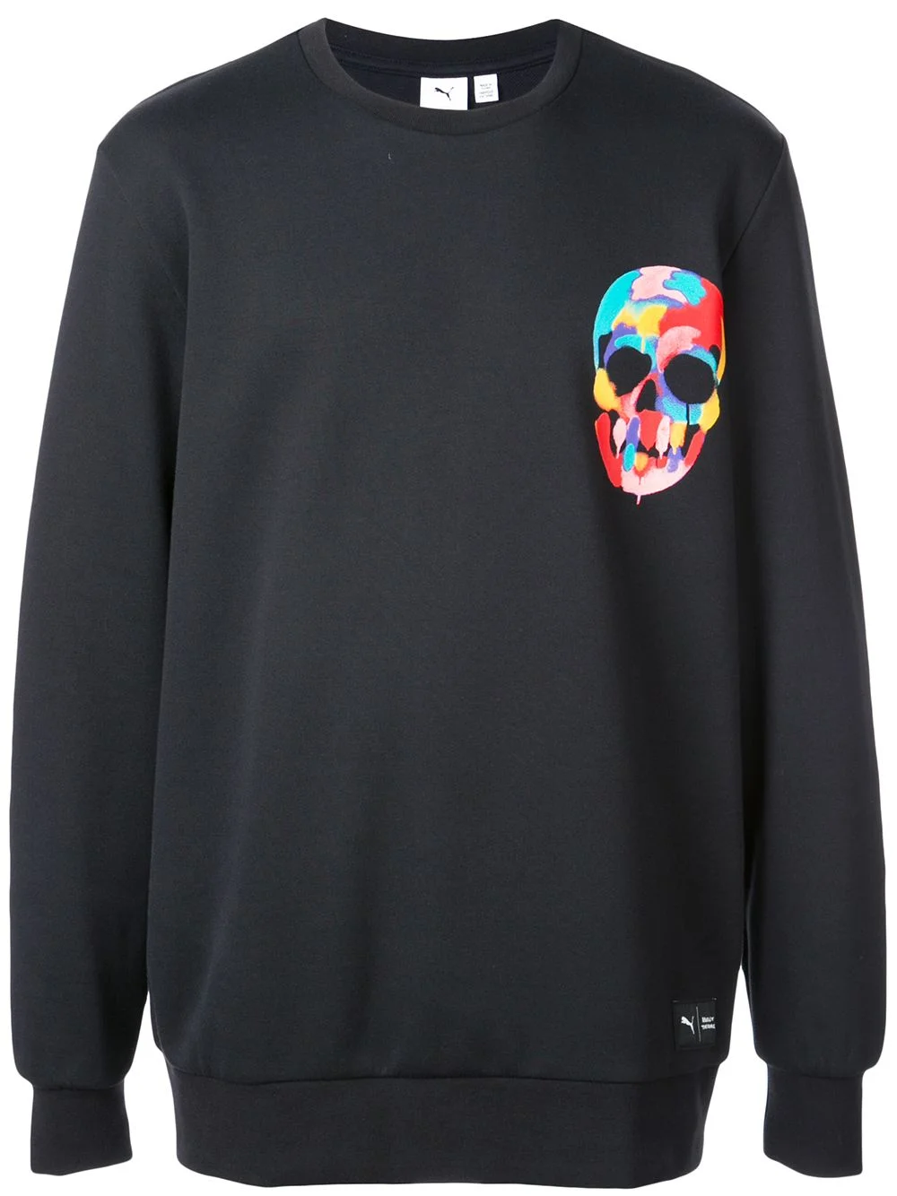 Skull print hoodie - 1