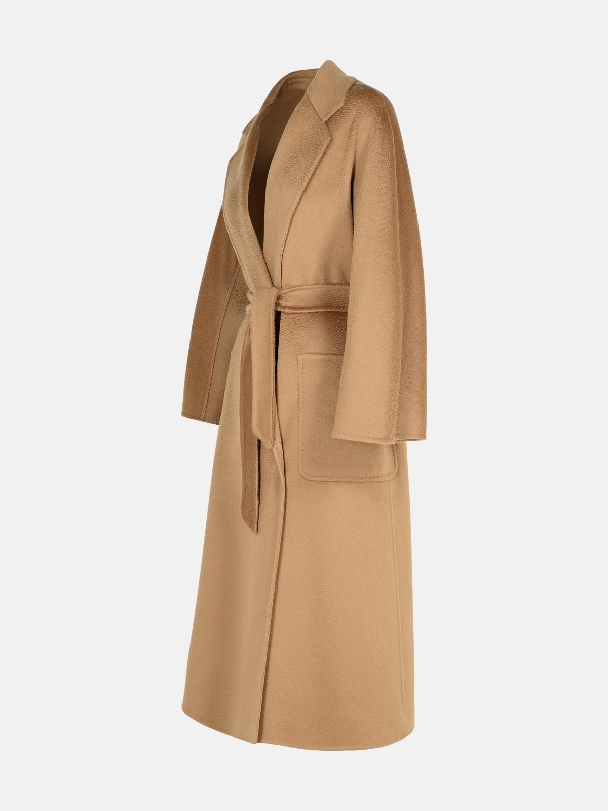 'LUDMILLA' BROWN CASHMERE COAT - 2