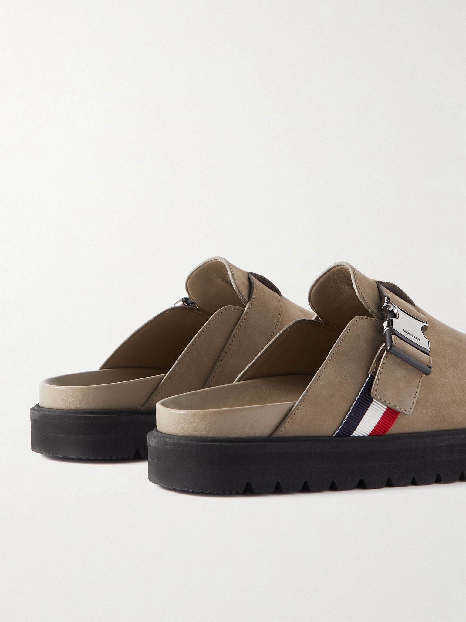 Suede Clogs Beige - 5