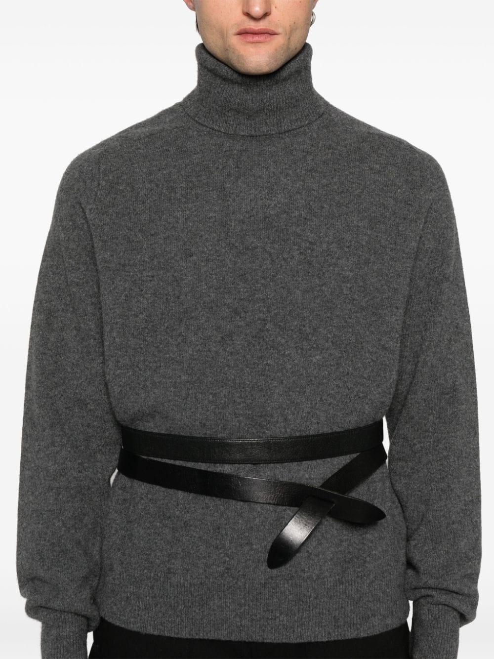 roll-neck wool jumper - 5