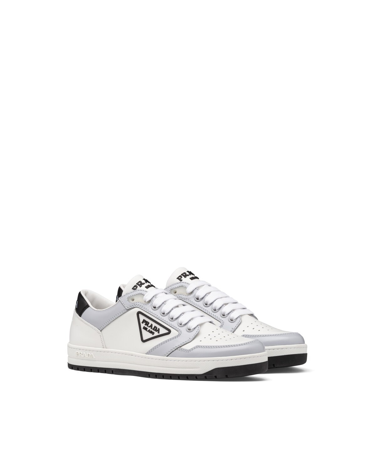District perforated leather sneakers - 2