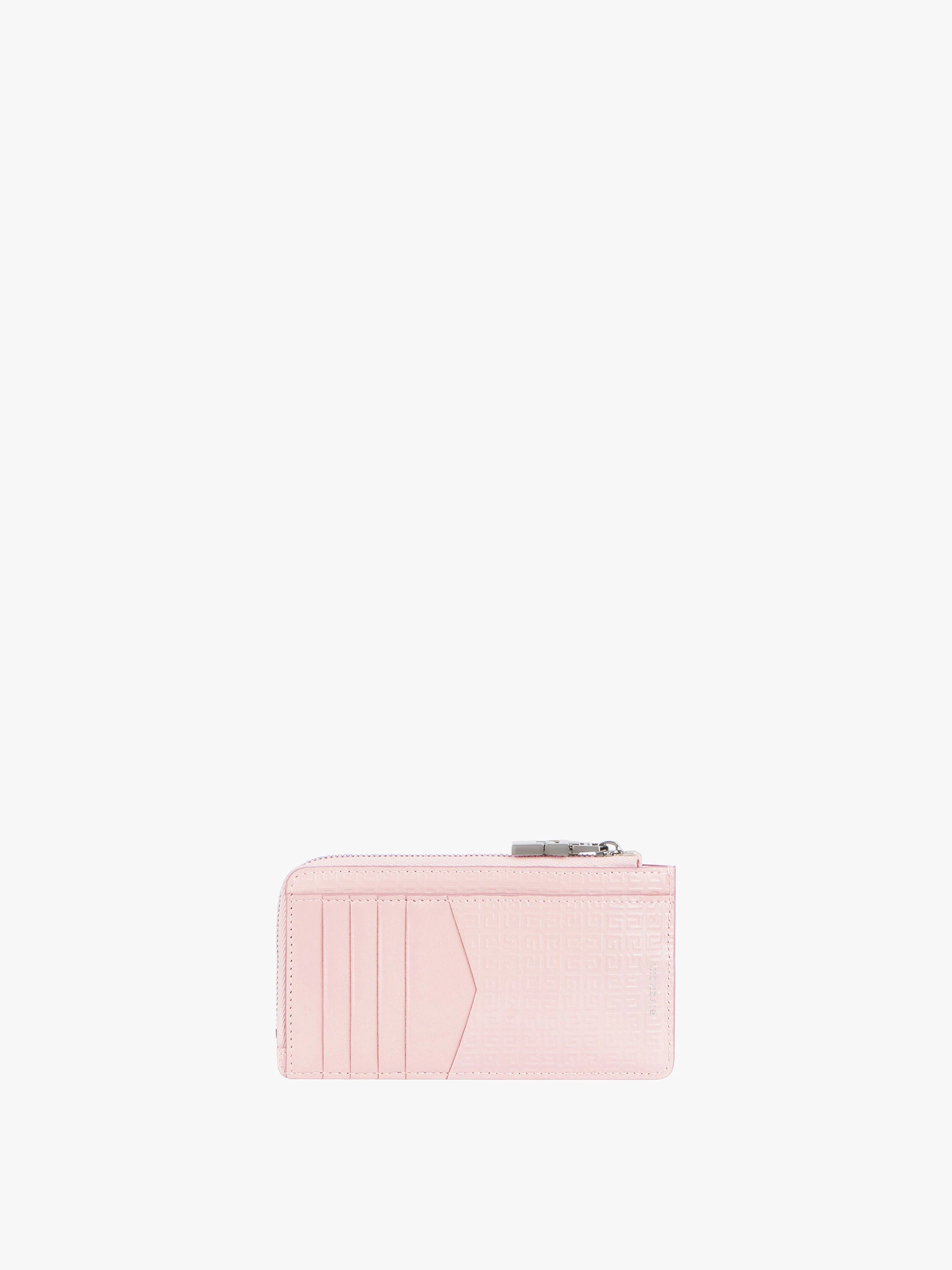 4G ZIPPED CARD HOLDER IN 4G LEATHER - 3