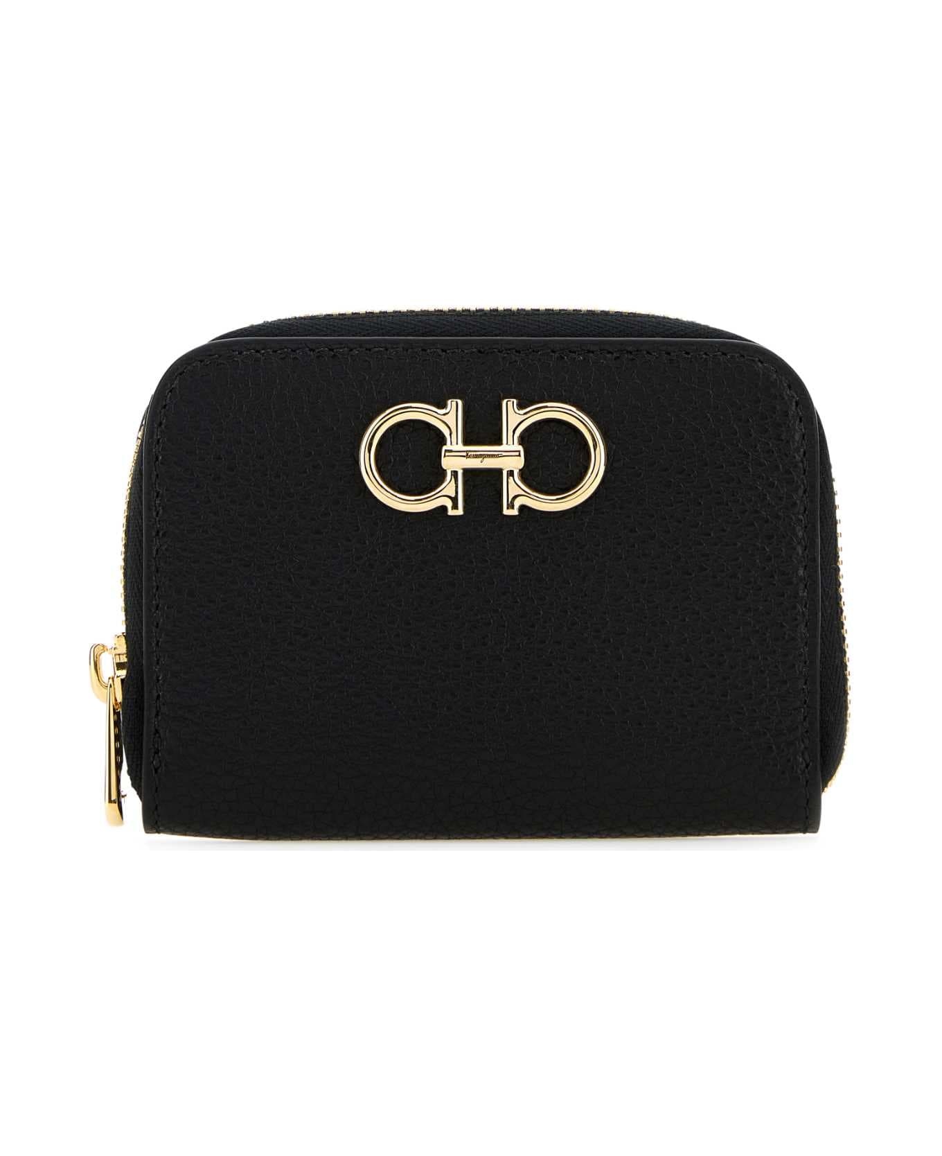 Black Leather Coin Case - 1