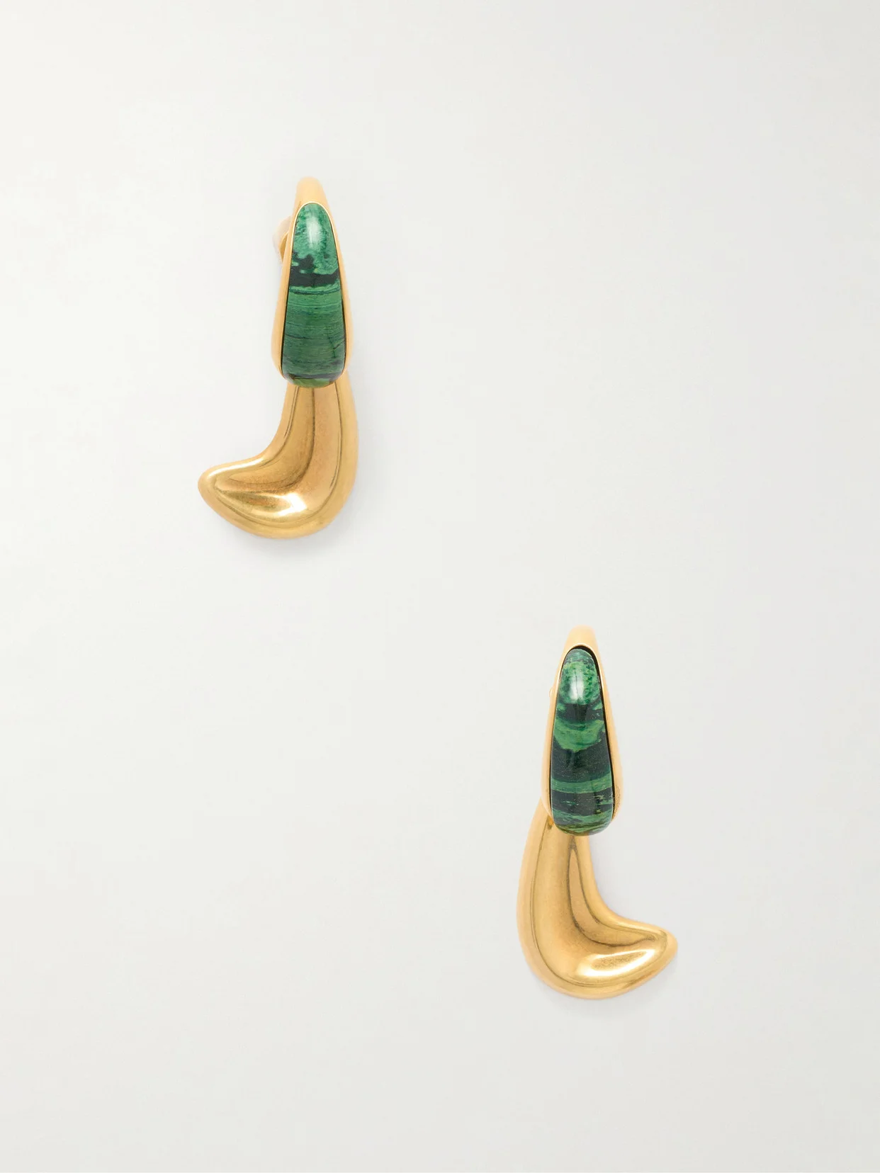 Cyclone Gold-plated Drop Earrings - 1