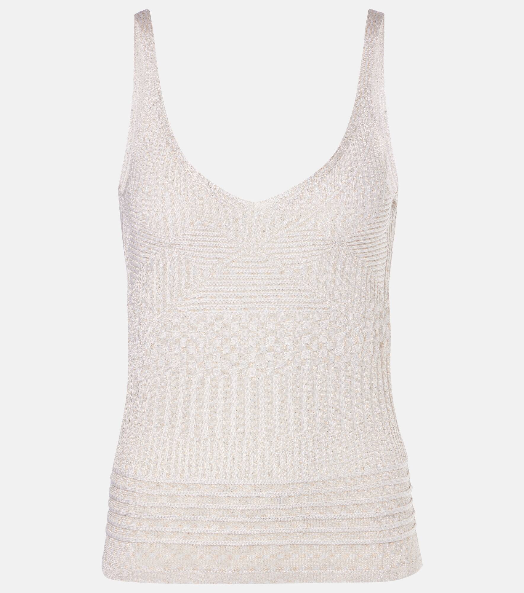 Metallic jersey tank top - 1