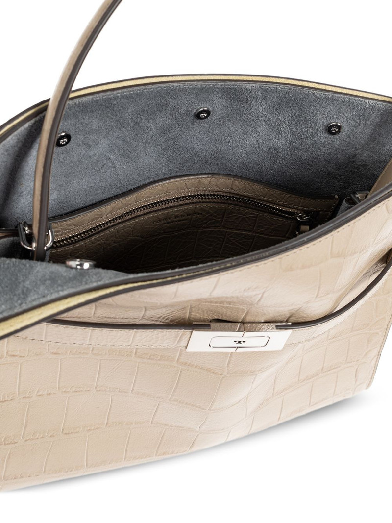 crocodile-effect tote bag 5