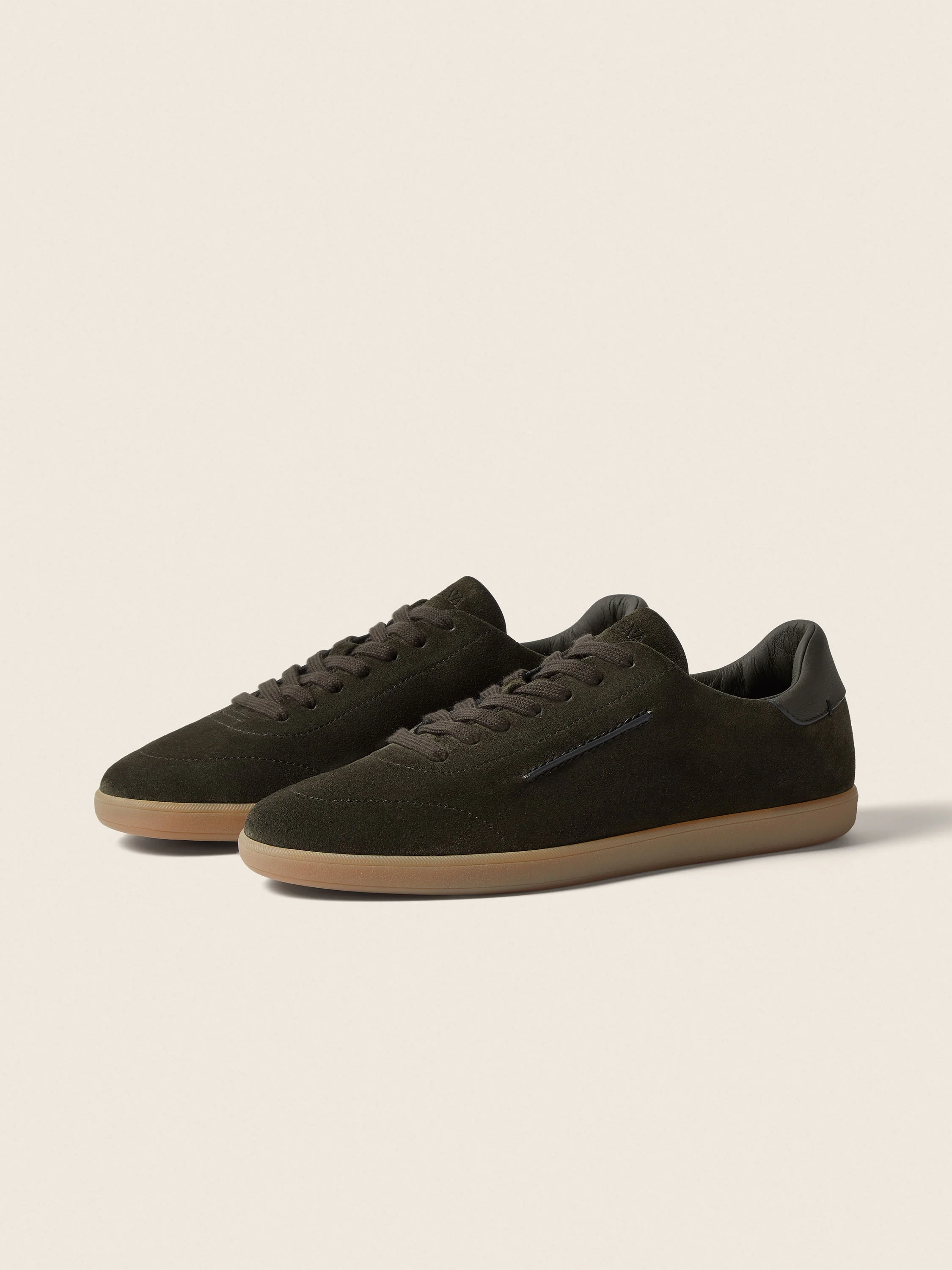 DARK OLIVE GREEN SUEDE 232 SNEAKERS - 1