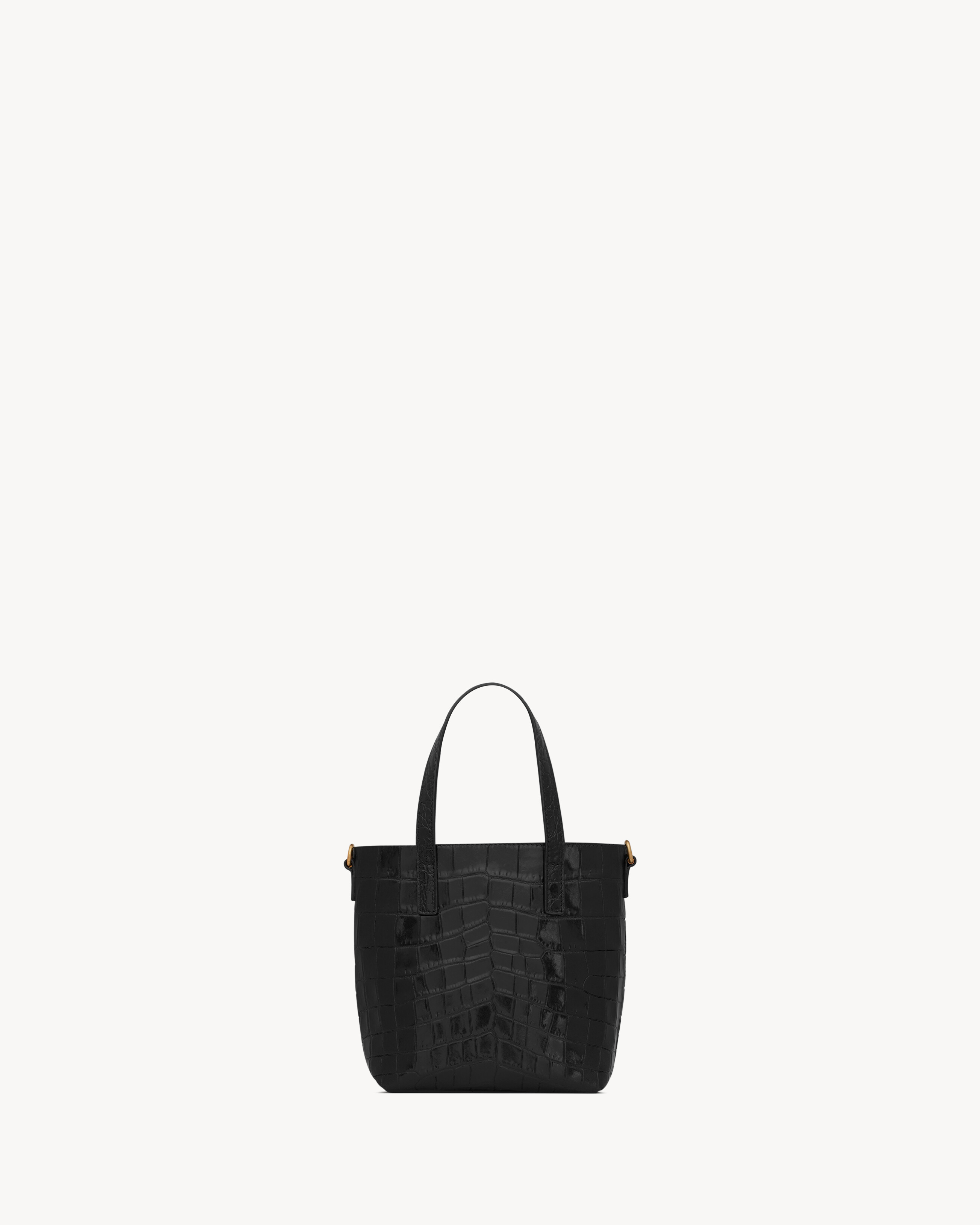 MINI TOY SHOPPING SAINT LAURENT IN CROCODILE-EMBOSSED LEATHER - 4