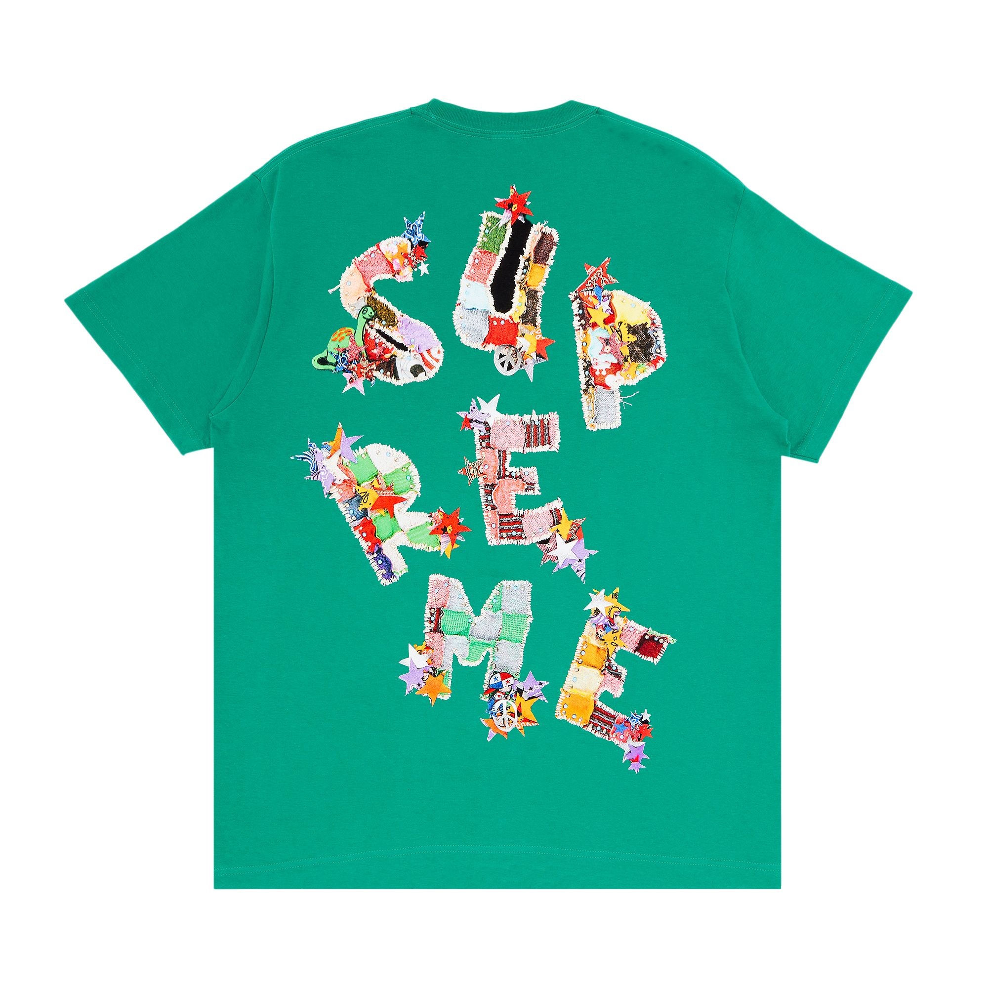 Supreme Patchwork Tee 'Green' - 2