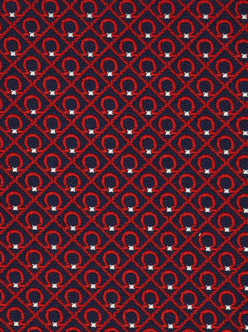 FERRAGAMO Gancini jacquard silk tie outlook