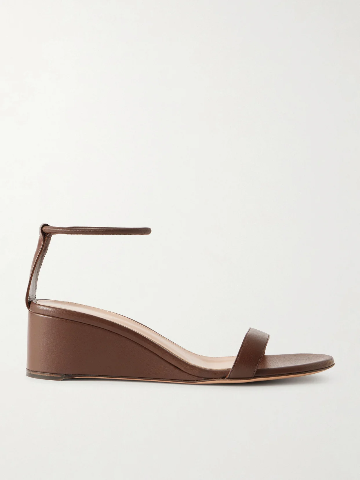 Leather Wedge Sandals - 1