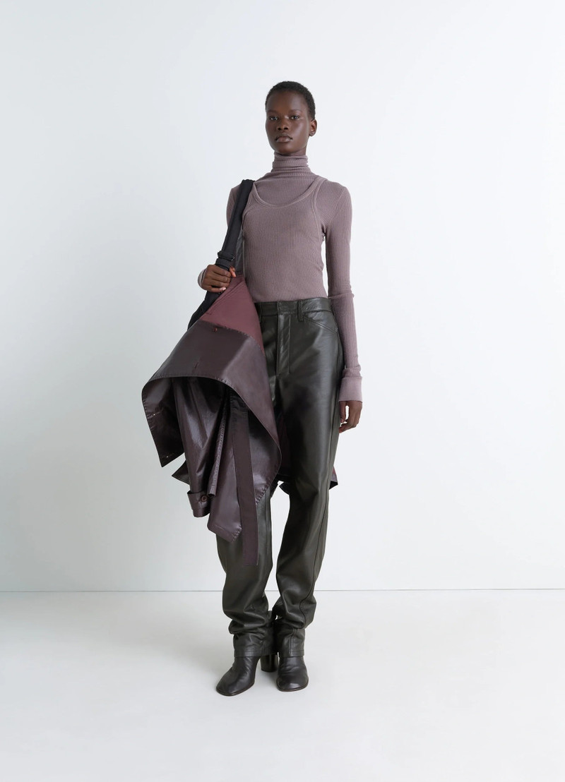 Lemaire LEATHER FIVE POCKETS TWISTED PANTS outlook