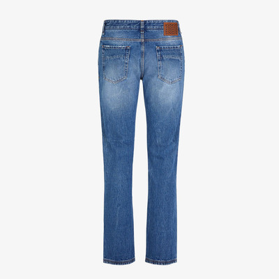 FENDI Blue denim jeans outlook