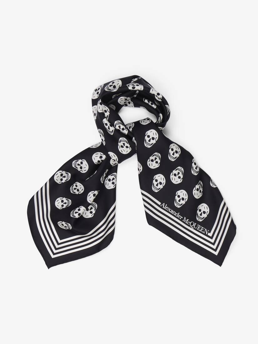 Women's Biker Skull Scarf in Black - 2