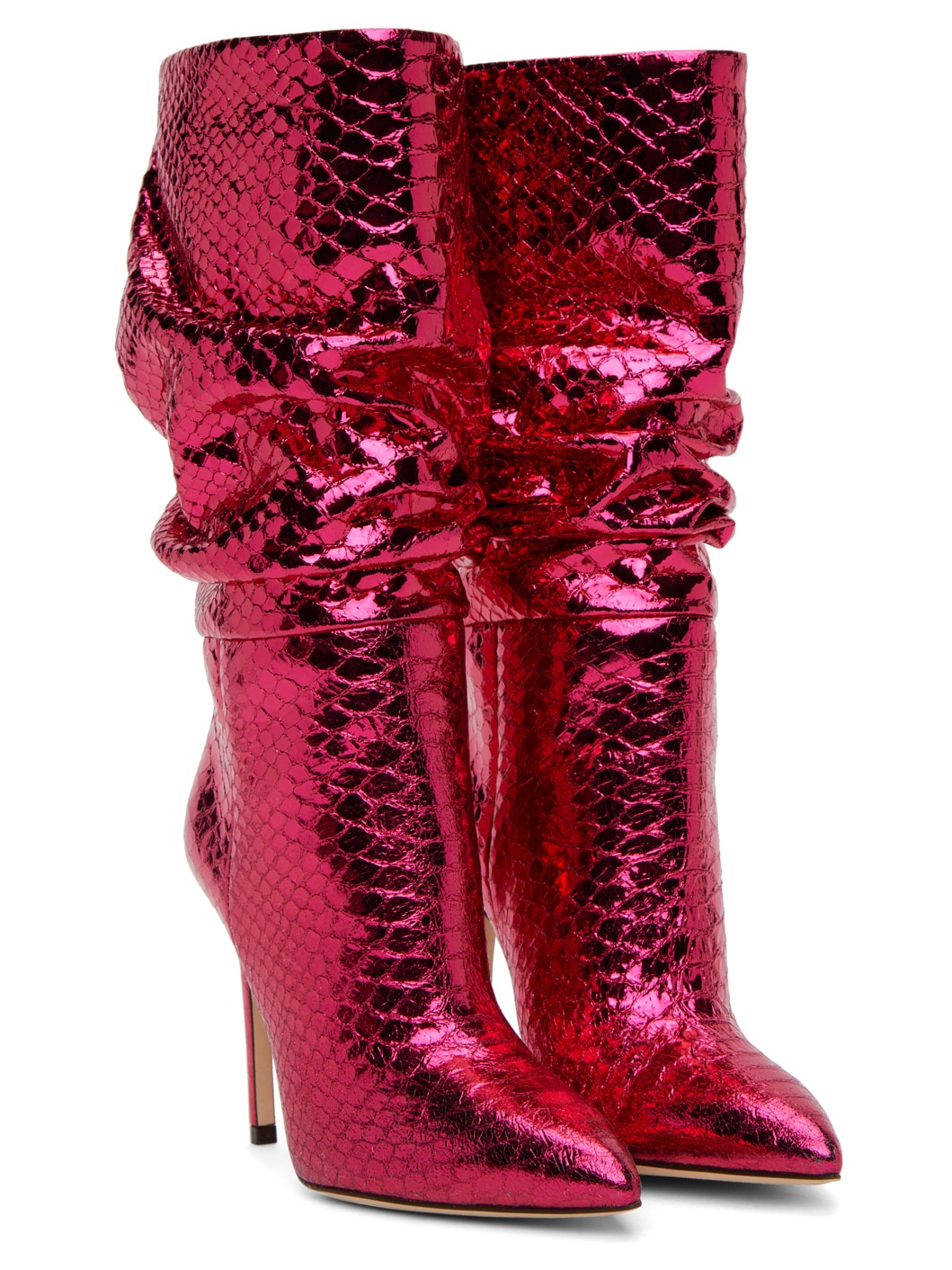 Pink Slouchy Boots - 4