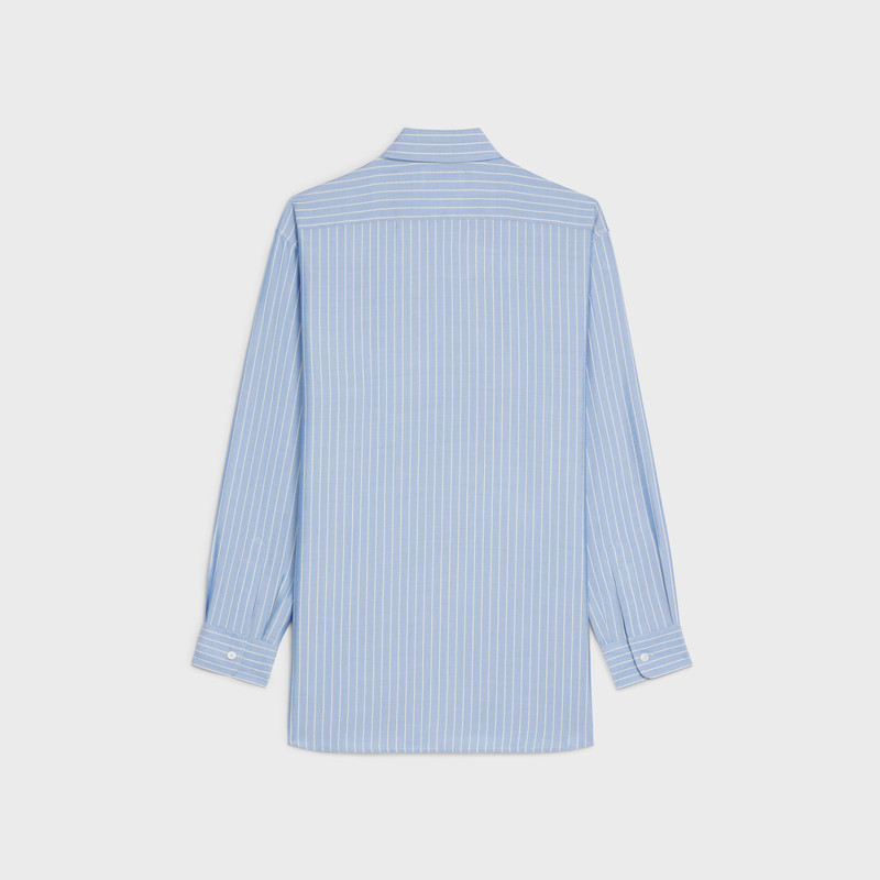 CELINE Boyfriend shirt in striped Silk outlook