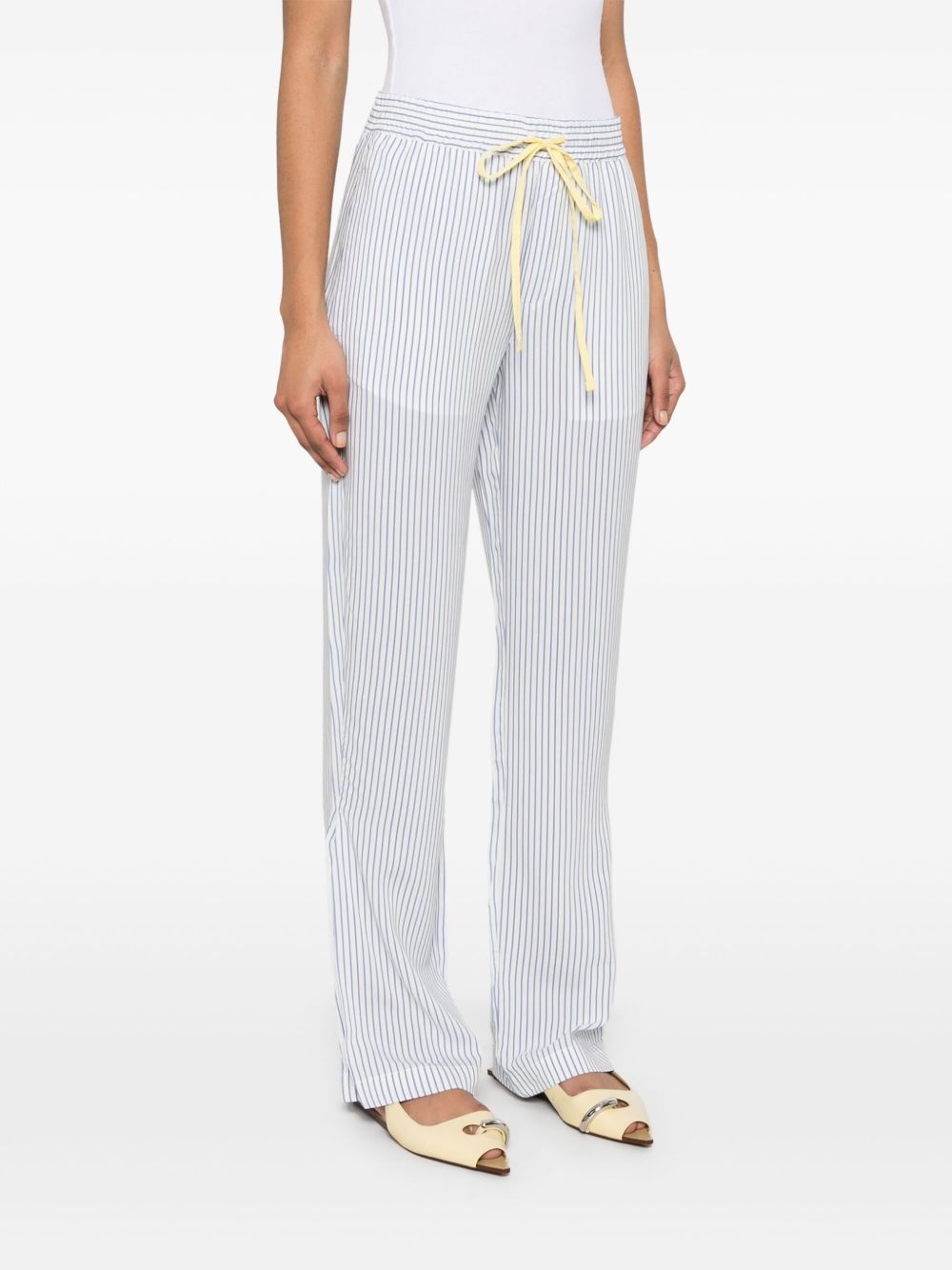 striped pajama-style trousers - 3