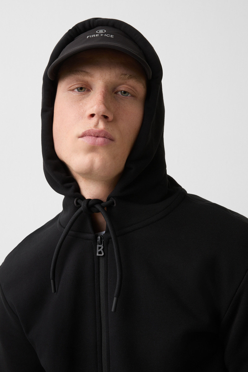 Filipo jersey jacket in Black 4